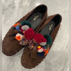 Authentic Celine Pom Pom loafers 36